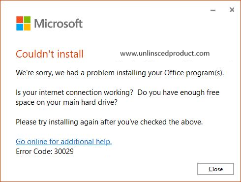 Error Code 30029-24